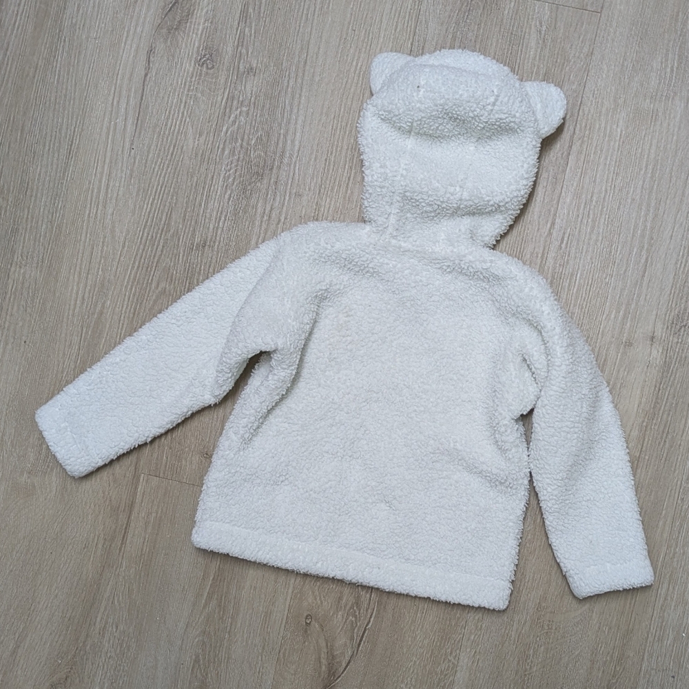 Patagonia 2T White Fleece Furry Friends Zip Up Hoodie - Picture 7 of 7